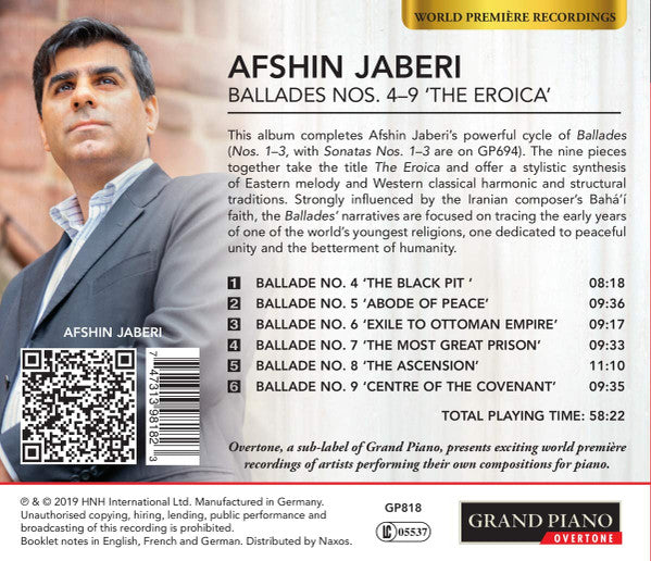 Afshin Jaberi : Ballades Nos. 4-9 'The Eroica' (CD, Album)