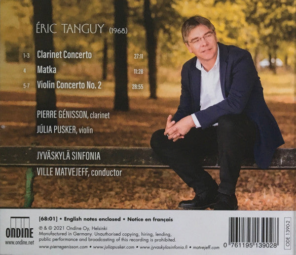 Eric Tanguy, Pierre Genisson, Júlia Pusker, Jyväskylä Sinfonia, Ville Matvejeff : Clarinet Concerto / Violin Concerto No. 2 / Matka (CD, Album)