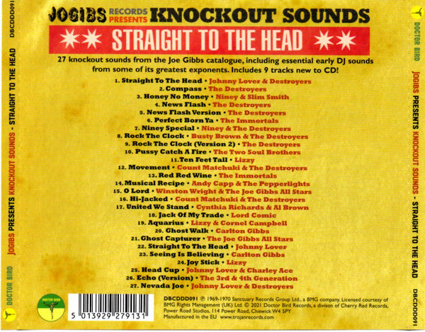 Various : Jogibs Records Presents Knockout Sounds Straight To The Head (CD, Comp)