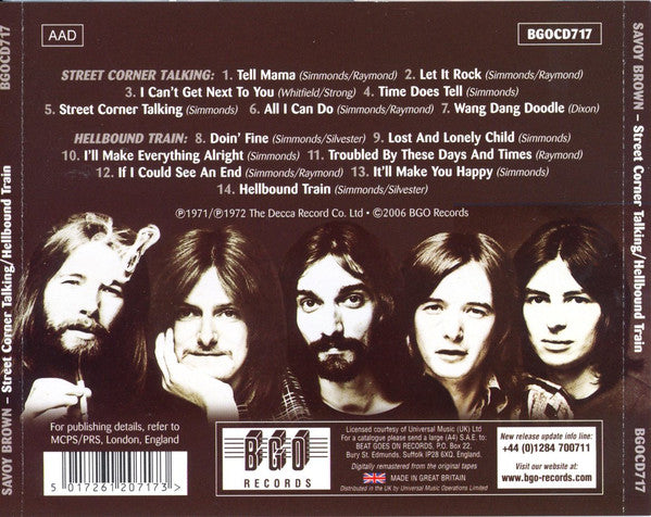 Savoy Brown : Street Corner Talking / Hellbound Train (CD, Comp, RE, RM)