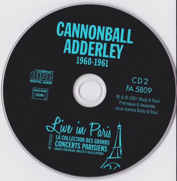 Cannonball Adderley : Live in Paris 1960-1961 (3xCD, Album)