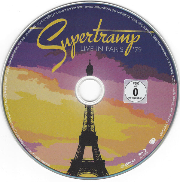Supertramp : Live In Paris '79 (Blu-ray, RE, Multichannel, DTS)