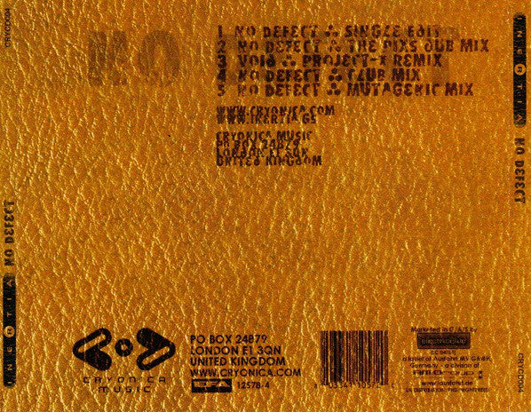 Inertia (4) : No Defect (CD, Single)
