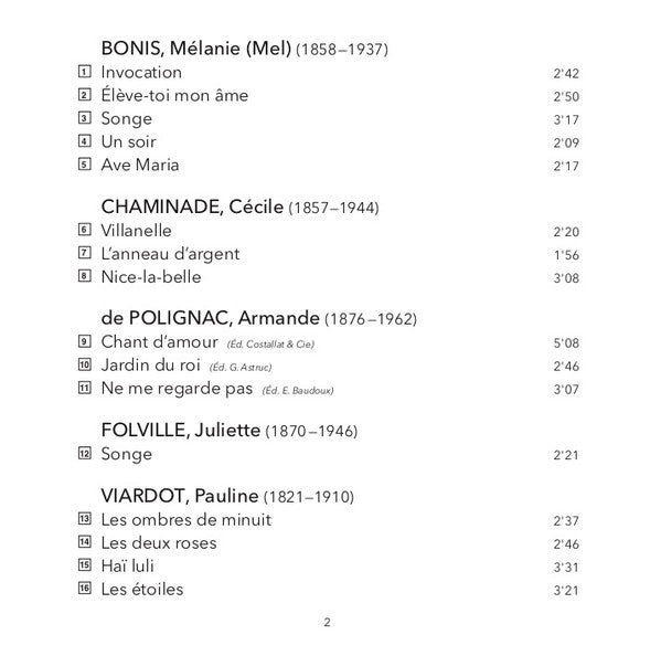 Ammiel Bushakevitz, Laetitia Grimaldi : Ombres: Compositrices de La Belle Époque (SACD, Hybrid, Multichannel, Album)