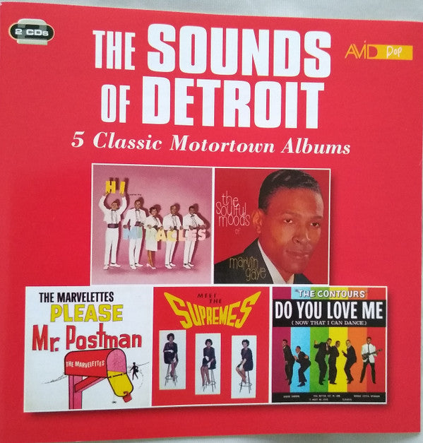 The Miracles / Marvin Gaye / The Marvelettes / The Supremes / The Contours : The Sounds Of Detroit (2xCD, Comp, RM)