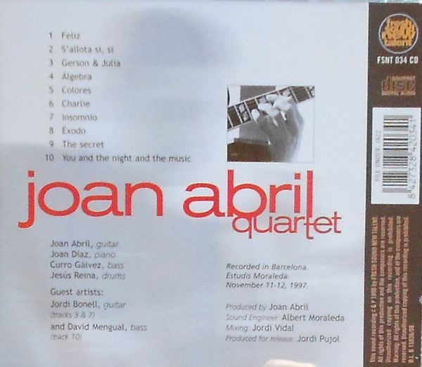 Joan Abril Quartet : Insomnio (CD, Album)