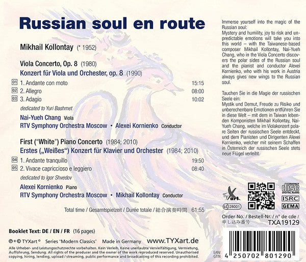Mikhail Kollontay - Nai-Yueh Chang, Большой Симфонический Оркестр Всесоюзного Радио, Alexei Kornienko : Russian Soul En Route (CD, Album)