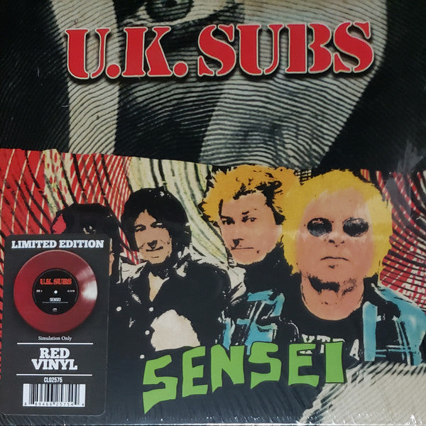 UK Subs : Sensei (7", Single, Ltd, Red)
