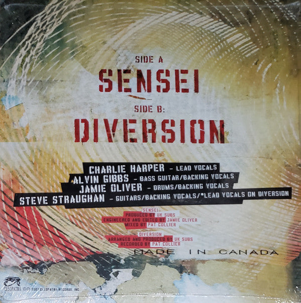 UK Subs : Sensei (7", Single, Ltd, Red)