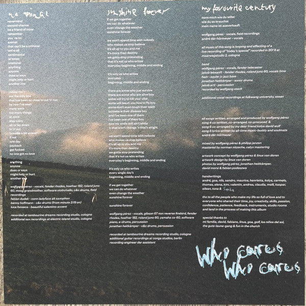 Wolfgang Pérez : Who Cares Who Cares (LP, Album)