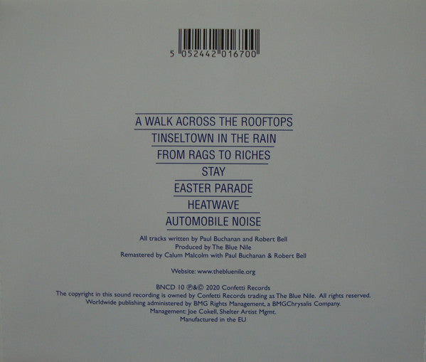 The Blue Nile : A Walk Across The Rooftops (CD, Album, RE, RM)