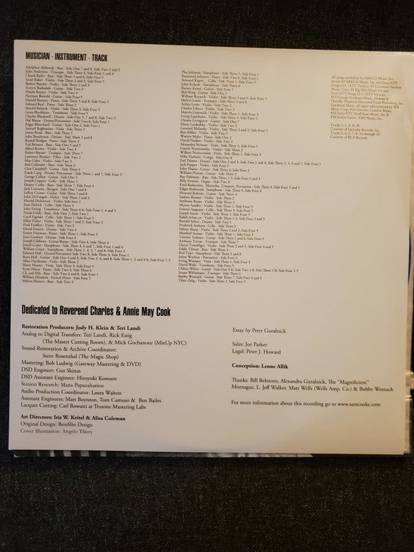 Sam Cooke : Portrait Of A Legend 1951-1964 (2xLP, Comp, Ltd, Blu)