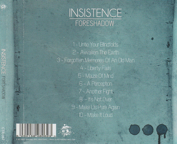 Insistence (3) : Foreshadow (CD, Album)