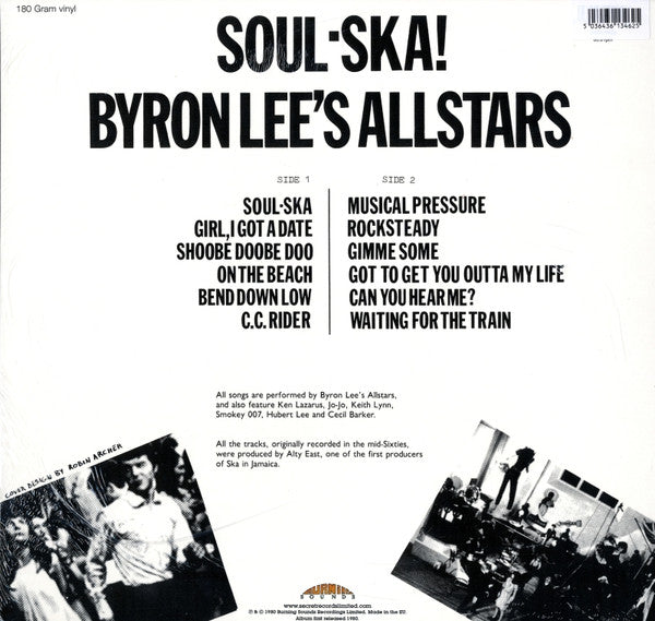 Byron Lee's Allstars : Soul-Ska! (LP, RE, Red)