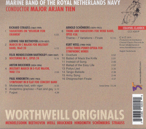 De Marinierskapel der Koninklijke Marine, Arjan Tien : Worthweill Originals (CD)