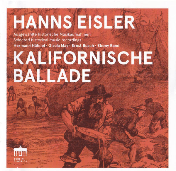 Hanns Eisler : Kalifornische Ballade (CD)