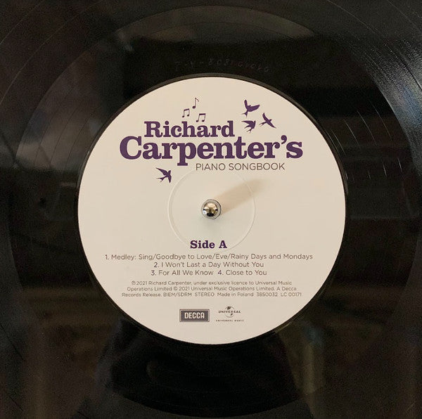 Richard Carpenter : Richard Carpenter's Piano Songbook (LP, Album)