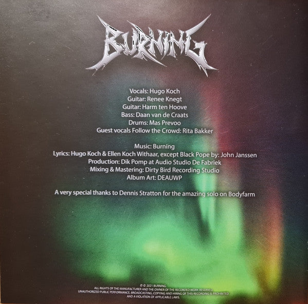 Burning (6) : Scourge Of Humanity (CD, Album, Ltd)