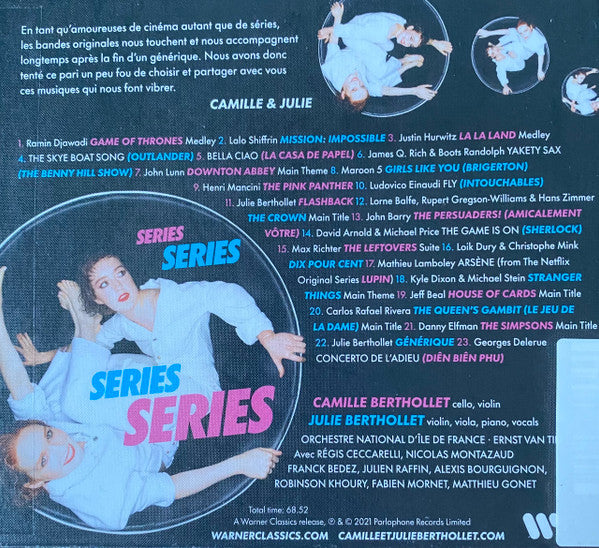 Camille Berthollet & Julie Berthollet : Series (CD, Album)