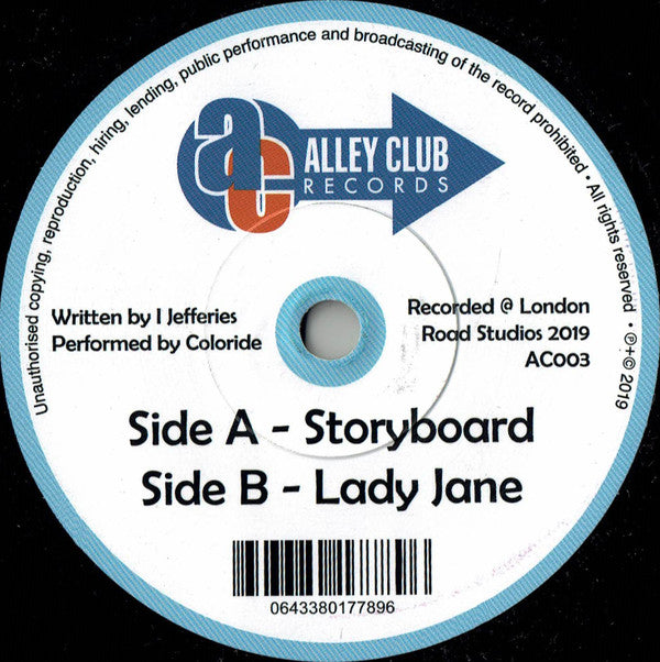 Coloride : Storyboard / Lady Jane (7", Single)