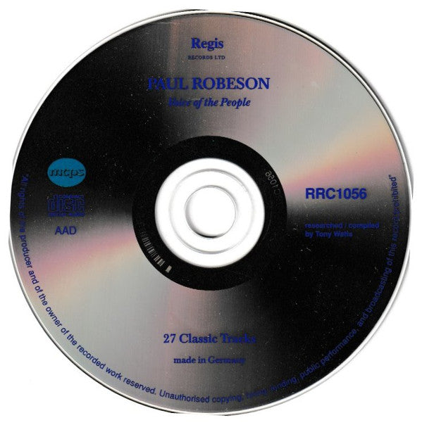 Paul Robeson : Voice Of The People (CD, Comp)