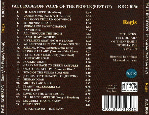 Paul Robeson : Voice Of The People (CD, Comp)