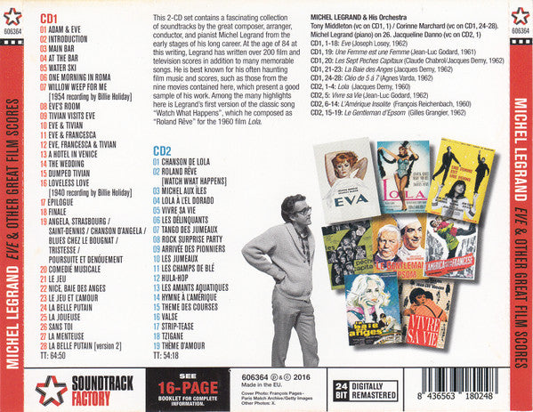 Michel Legrand Et Son Orchestre : Eve And Other Great Film Scores  (2xCD, Comp)