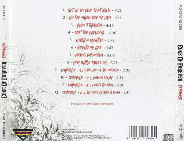 Edge Of Forever : Seminole (CD, Album)