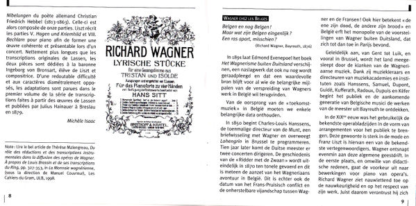 Jacques Gregoir Et Adrien-François Servais, Jean-Louis Gobbaerts, Eduard Lassen, Jean-Baptiste Singelée, Franz Liszt, Dominique Cornil, Johan Schmidt, Marie Hallynck, Véronique Bogaerts : Wagner Chez Les Belges (CD, Comp)