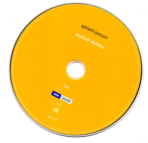 Quatuor Diotima - Stefano Gervasoni, Gérard Pesson, Enno Poppe : Gervasoni | Pesson | Poppe (3xCD, Album)