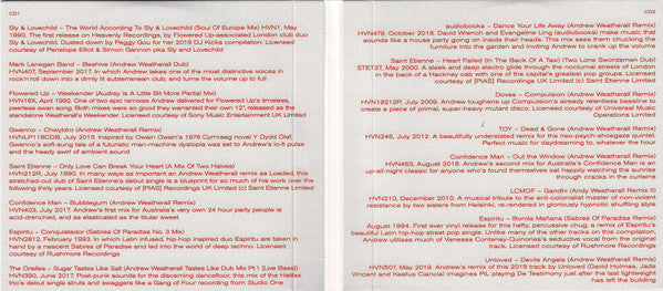 Various : Heavenly Remixes 3 & 4 (Andrew Weatherall Volume 1 & 2) (2xCD, Comp)