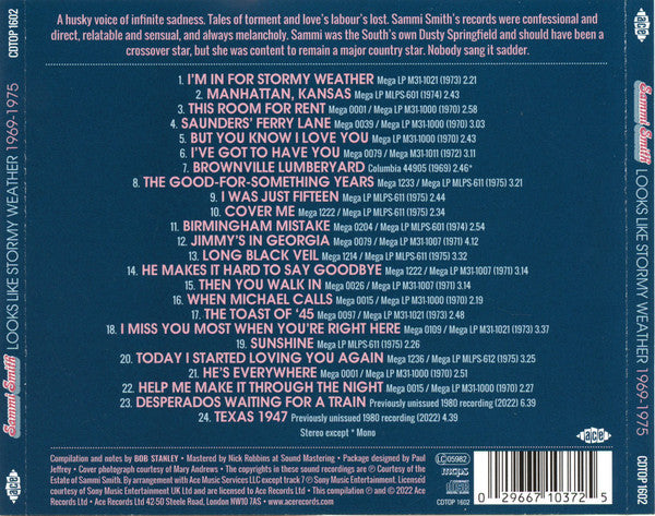 Sammi Smith : Looks Like Stormy Weather 1969-1975 (CD, Comp, Mono)