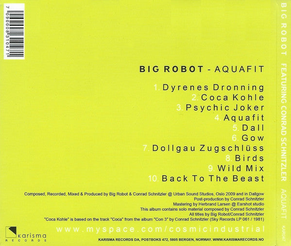 Big Robot Featuring Conrad Schnitzler : Aquafit (CD, Album)
