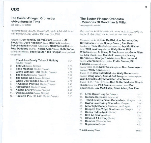 Sauter-Finegan Orchestra : Four Classic Albums Plus - Second Set (2xCD, Comp, RM)