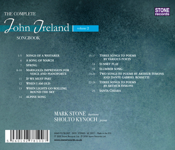 John Ireland, Mark Stone (10), Sholto Kynoch : The Complete John Ireland Songbook │Volume 2 (CD, Album)