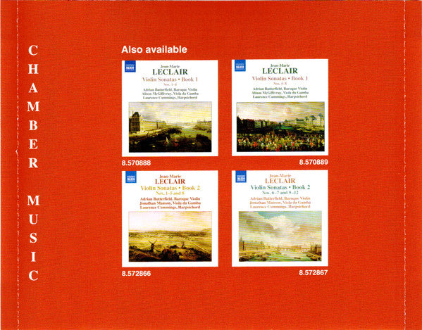 Jean-Marie Leclair, Adrian Butterfield, Sarah McMahon, Silas Wollston : Violin Sonatas • Book 3: Op.5, Nos. 1-4 (CD, Album)