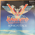 Hawkwind : Sonic Attack (LP, Album, Blu + 7", Single, Blu)