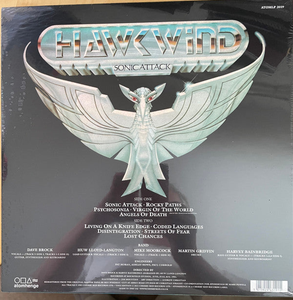Hawkwind : Sonic Attack (LP, Album, Blu + 7", Single, Blu)