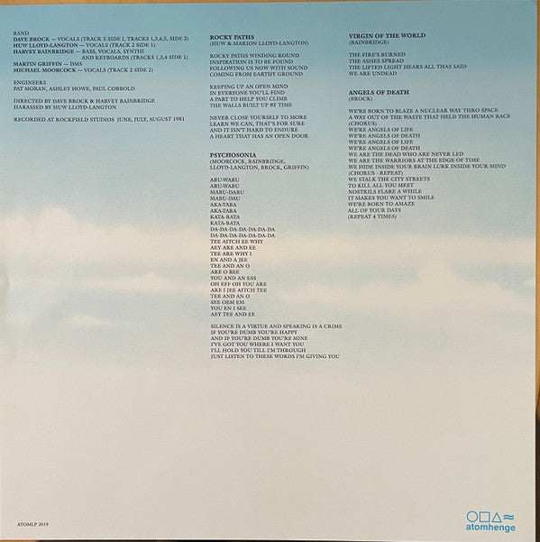 Hawkwind : Sonic Attack (LP, Album, Blu + 7", Single, Blu)