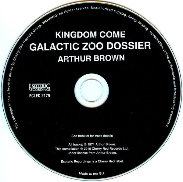 Arthur Brown's Kingdom Come : Galactic Zoo Dossier (CD, Album, RE, RM)