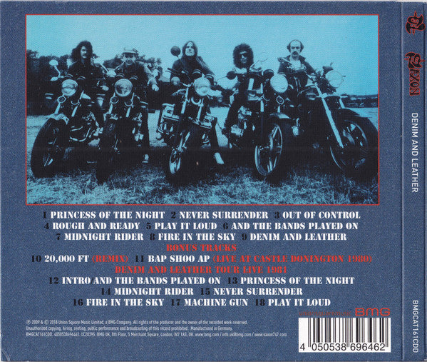 Saxon : Denim And Leather (CD, Album, RE, Dig)