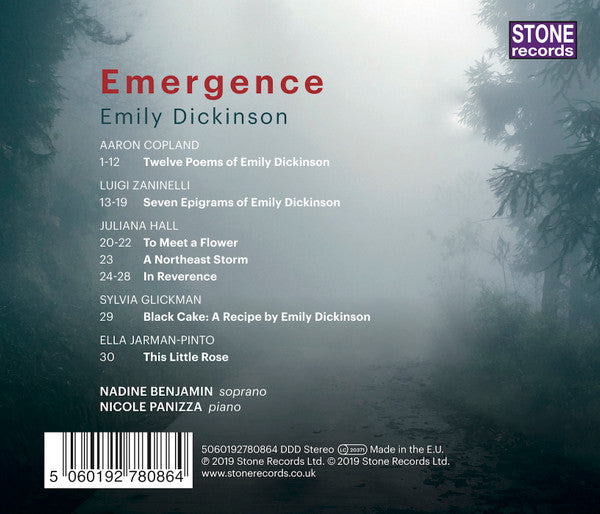 Emily Dickinson, Nadine Benjamin | Nicole Panizza : Emergence (CD, Album)