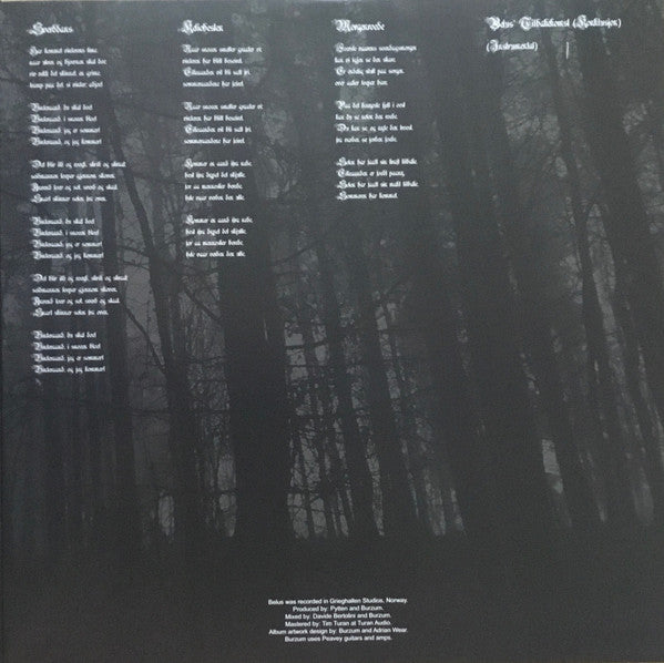 Burzum : Belus (2xLP, Album, Ltd)
