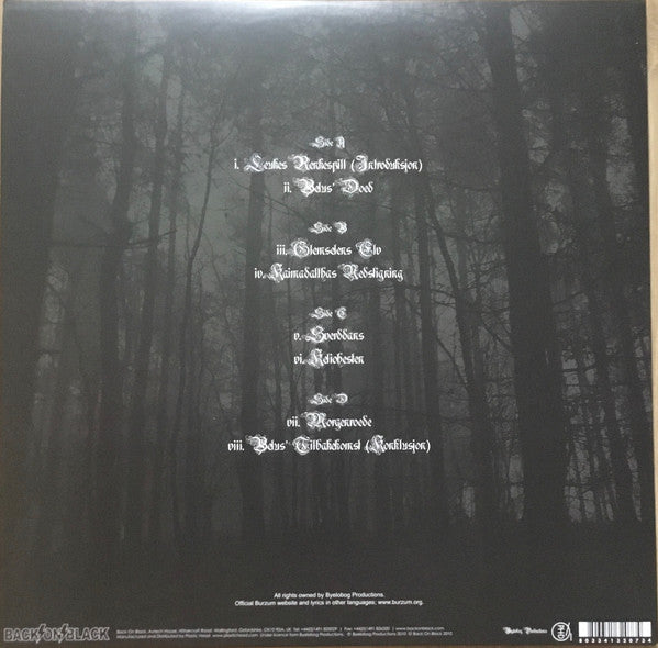 Burzum : Belus (2xLP, Album, Ltd)