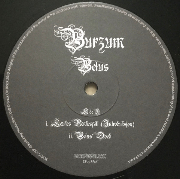 Burzum : Belus (2xLP, Album, Ltd)