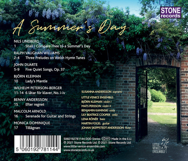 Susanna Andersson, Little Venice Ensemble : A Summer's Day (CD, Album)