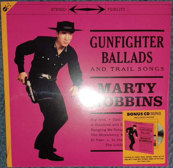 Marty Robbins : Gunfighter Ballads And Trail Songs (LP, Album, RE, 180 + CD, RE, RM)