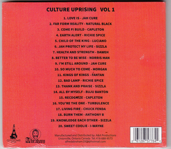 Various : Culture Uprising Vol 1 (CD, Comp, Dig)