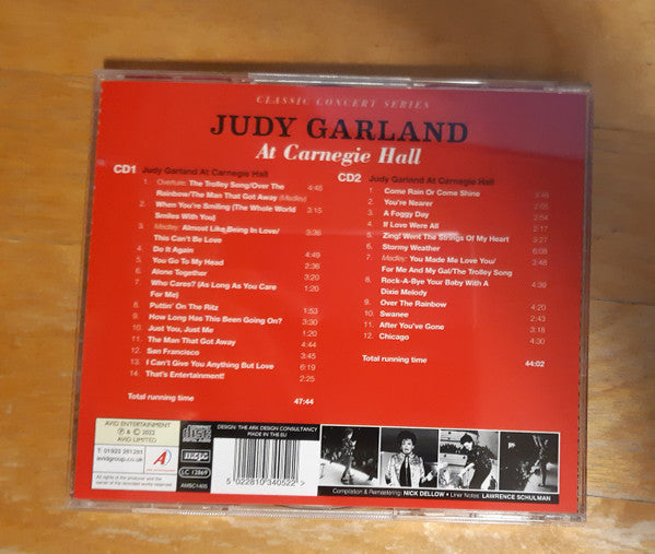 Judy Garland : At Carnegie Hall  (2xCD, Album, RE, RM)