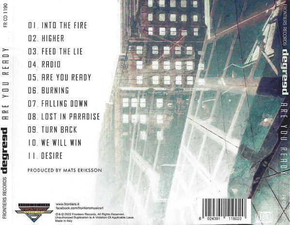 Degreed : Are You Ready (CD, Album)